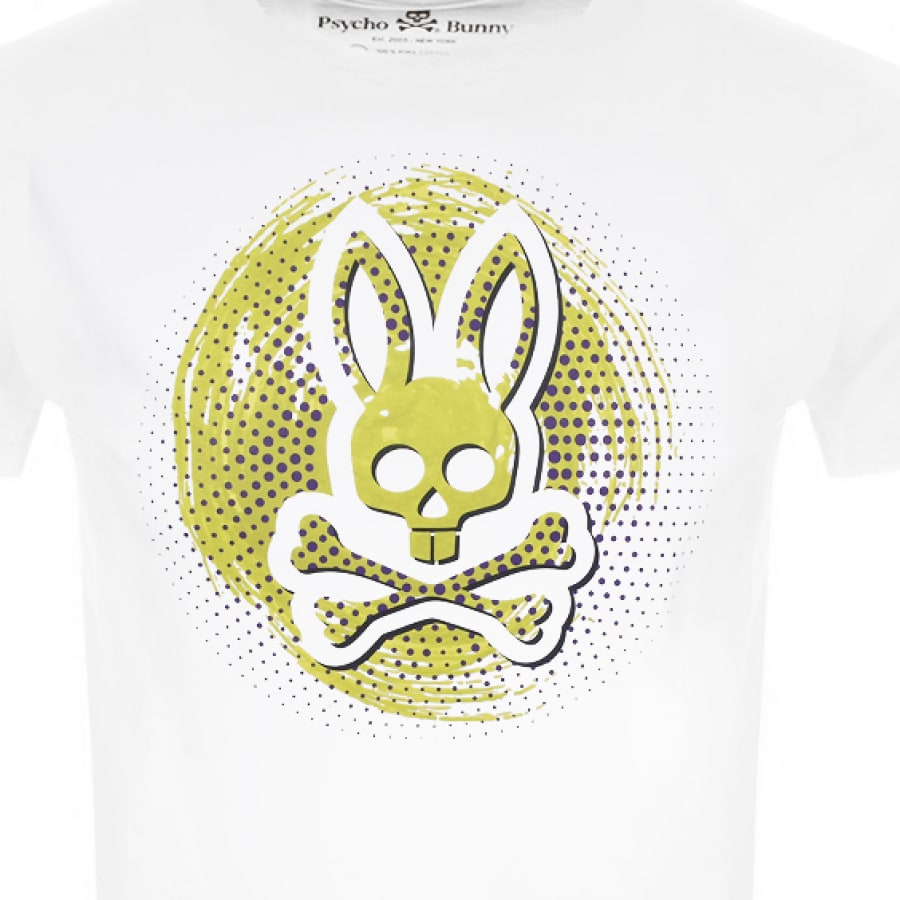 Alternative Image for ProductPsycho Bunny Downey Logo T Shirt White3
